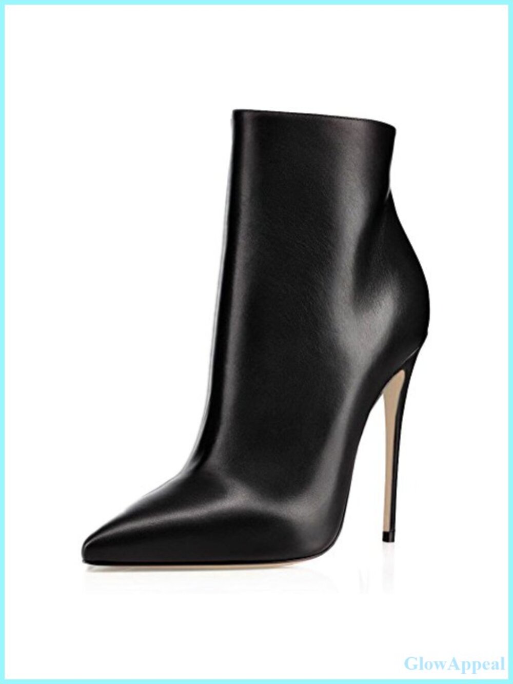 Women's Pointed Toe Stiletto Ankle Boots Side Zipper Plush Lined Dress Booties